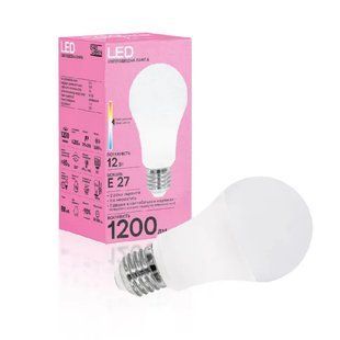 Лампа світлодіодна Evro Lights 12Вт 4200К A-12-4200-27 Е27 000058666 фото