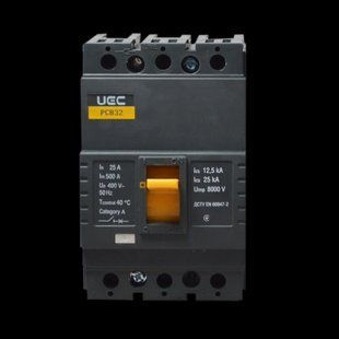 Автоматичний вимикач PCB32 3Р 25А 25кА UEC MCCB-PCB-32-3-0025 фото