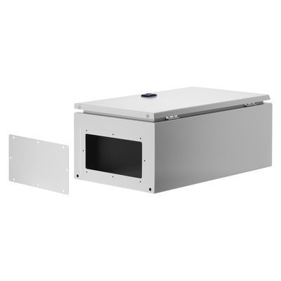 Навесной шкаф MAS 600&times;800&times;300, 1 дверь, с монтажной панелью IP66, серый, nVent HOFFMAN MAS0608030R5 фото