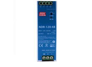 Блок живлення Mean Well на DIN-рейку 120W DC48V (NDR-120-48) NDR-120-48 фото