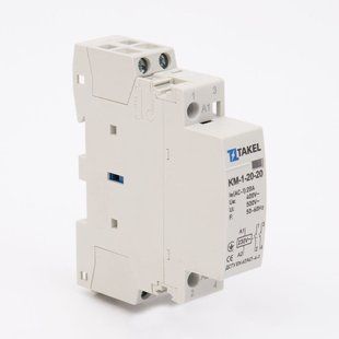 Контактор модульний КМ-1-20-20 20А 2NO TAKEL 507310 фото