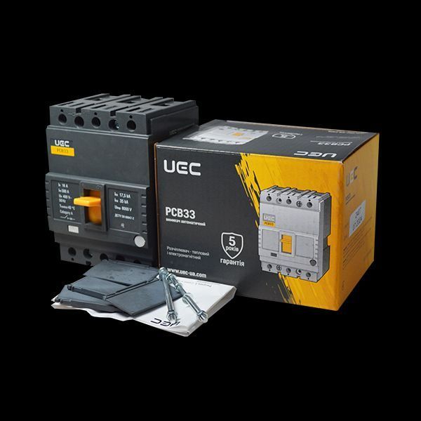 Автоматичний вимикач PCB33 3Р 16А 35кА UEC MCCB-PCB-33-3-0016 фото