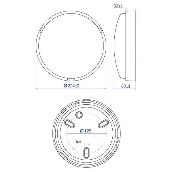 Світильник LED Violux ДББ ATOM UA MW sensor 18W 5000K IP54 антрацит 243533 фото