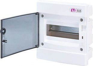 Щит внутрішній розподільний ECM 8 PT 8 модуля прозорі дверцята 1101010 фото