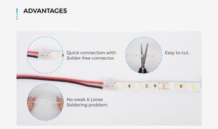 LED лента COLORS 120-2835-24V-IP20 8.8W 1040Lm 4000K 5м (DJ120-24V-8mm-NW) DJ120-24V-8mm-NW фото