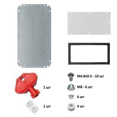 Навесной шкаф MAS 600&times;400&times;300, 1 дверь, с монтажной панелью IP66, серый, nVent HOFFMAN MAS0604030R5 фото