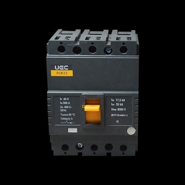 Автоматический выключатель PCB33 3Р 40А 35кА UEC 3Р 40А 35кА MCCB-PCB-33-3-0040 фото