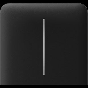 Бічна кнопка для двоклавішного вимикача Ajax SideButton (2-gang) vertical Black 00000005071 фото