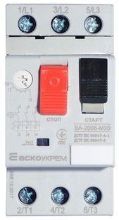 Автоматичний вимикач захисту двигуна УКРЕМ ВА-2005 М20 A0010050008 фото