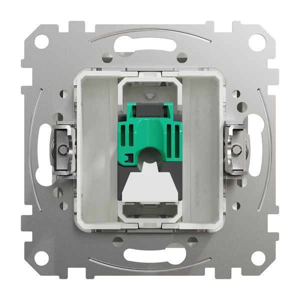 Розетка компьютерная одинарна RJ45 категорія 6 UTP Білий Sedna Design SDD111461 фото