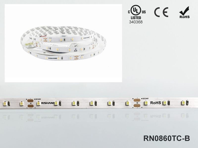 LED стрічка RISHANG 60-2835-24V-IP20 5,5W 504Lm 4000K 5м (RN0860TC-B-NW) RN0860TC-B-NW фото