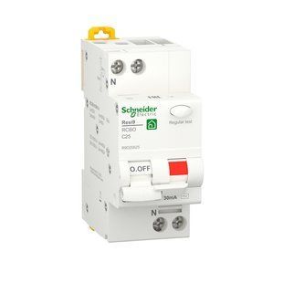 Диференційний автомат 6kA 1P+N 10A C 30mA АC, Resi9 Schneider Electric R9D25610 фото