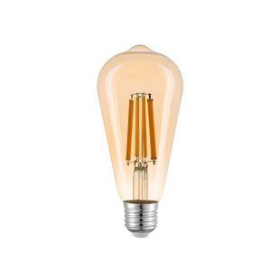 Лампа LED FILAMENT ST64 12W E27 2200К VIOLUX 836034 фото