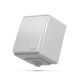 Кнопка дзвінка сіра зовнішня VIDEX BINERA IP65 25729 VF-BNW11DB-G фото
