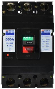 Автоматичний вимикач УКРЕМ ВА-2004N/400 3р 350А АСКО A0010040073 фото