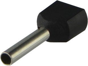 Трубчатые наконечники ТЕ 1,5&ndash;12, чёрные (100 шт.) &laquo;Аско-Укрем&raquo; A0060120007 фото