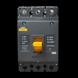 Автоматичний вимикач PCB35 3Р 100А 35кА UEC MCCB-PCB-35-3-0100 фото