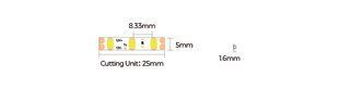 LED лента COLORS 120-2835-12V-IP20 8.4W 770Lm 6000K 5м (D8120-12V-5mm) D8120-12V-5mm-W фото