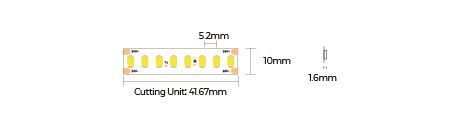 LED лента COLORS 192-2835-24V-IP20 16W 2380Lm 3000K 5м (D8192-24V-10mm-WW) D8192-24V-10mm-WW фото