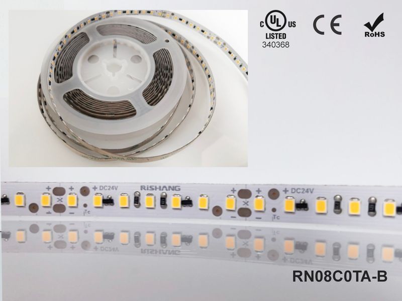 LED стрічка RISHANG 120-2835-12V-IP20 8,6W 818Lm 2700K 5м (RN08C0TA-B-SW) RN08C0TA-B-SW фото