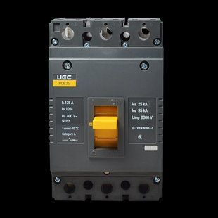 Автоматичний вимикач PCB35 3Р 125А 35кА UEC MCCB-PCB-35-3-0125 фото