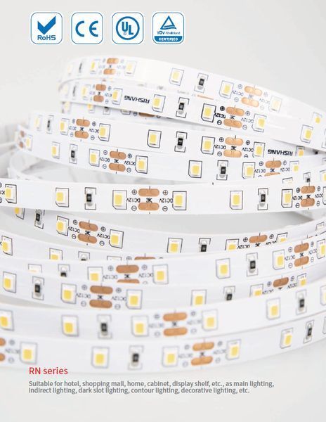 LED стрічка RISHANG 60-2835-24V-IP20 12W 956Lm 4000K 5м (RN0060TC-A-NW) RN0060TC-A-NW фото