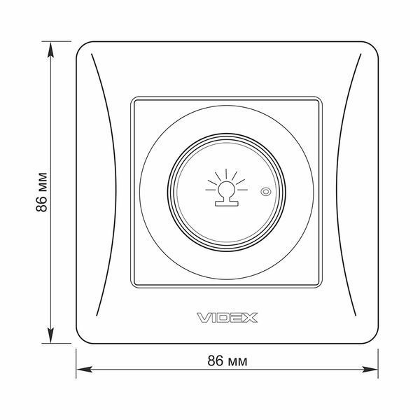 Димер 600Вт кремовый VIDEX BINERA VF-BNDM600-CR фото