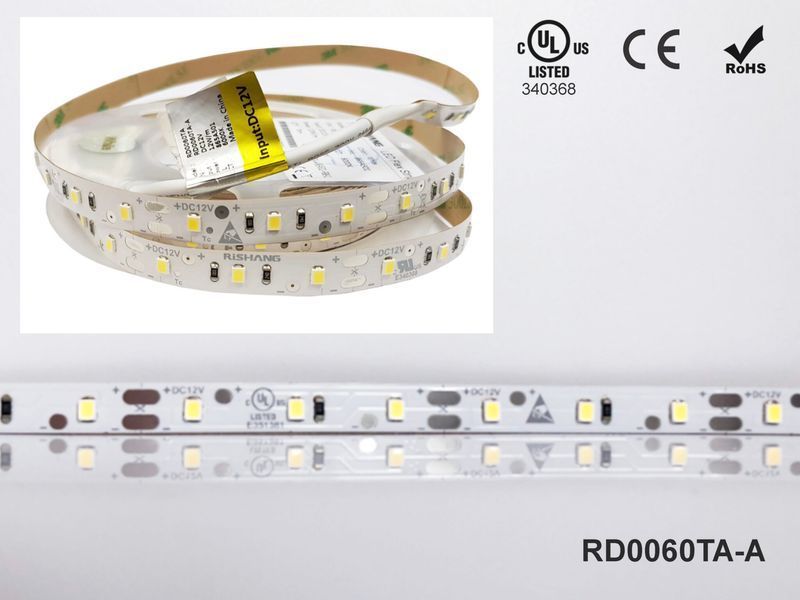 LED стрічка RISHANG 60-2835-12V-IP20 12W 970Lm 6000K 5м (RD0060TA-A-W) RD0060TA-A-W фото