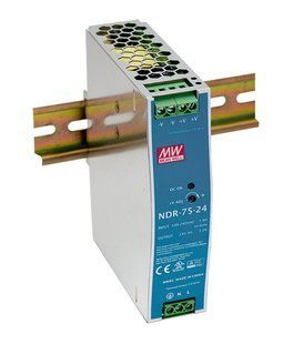 Блок живлення Mean Well на DIN-рейку 76.8W DC24V (NDR-75-24) NDR-75-24 фото