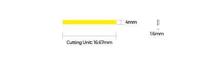 LED стрічка COLORS COB-24V-IP20 9W 680Lm 3000K 2,5м (DF7-24V-4mm-WW) DF7-24V-4mm-WW фото