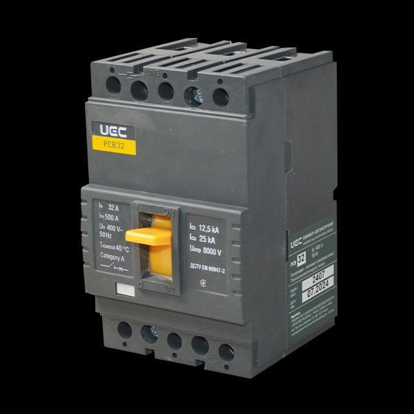 Автоматический выключатель PCB32 3Р 32А 25кА UEC MCCB-PCB-32-3-0032 фото