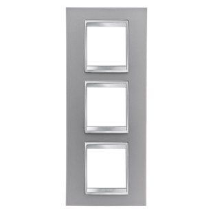 Рамка Chorusmart LUX 6 модуль вертикальна титан GEWISS GW16227VT фото