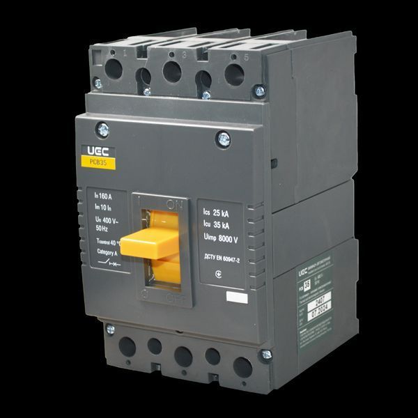 Автоматический выключатель PCB35 3Р 160А 35кА UEC 3Р 160А 35кА MCCB-PCB-35-3-0160 фото