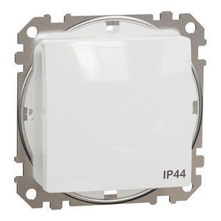 Одноклавишный выключатель IP44 Белый Sedna Design SDD211101 фото