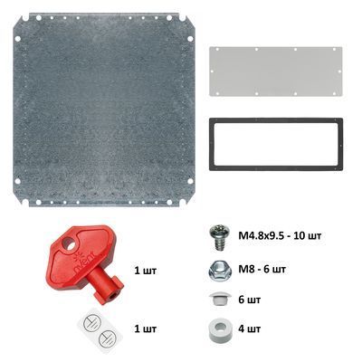 Навесной шкаф MAS 500&times;500&times;210, 1 дверь, с монтажной панелью IP66, серый, nVent HOFFMAN MAS0505021R5 фото