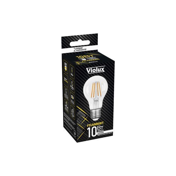 Лампа LED FILAMENT A60 12W E27 4000K VIOLUX 831054 фото
