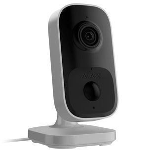 Wi-Fi камера відеоспостереження з ІЧ датчиком руху та вбудованим ШІ Ajax IndoorCam White (111566.303.WH1) 00000010694 фото