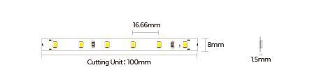 LED лента COLORS 60-2835-24V-IP55 4,4W 405Lm 2700K 5м (DJ60-24V-8mm-IP55-SW) DJ60-24V-8mm-IP55-SW фото