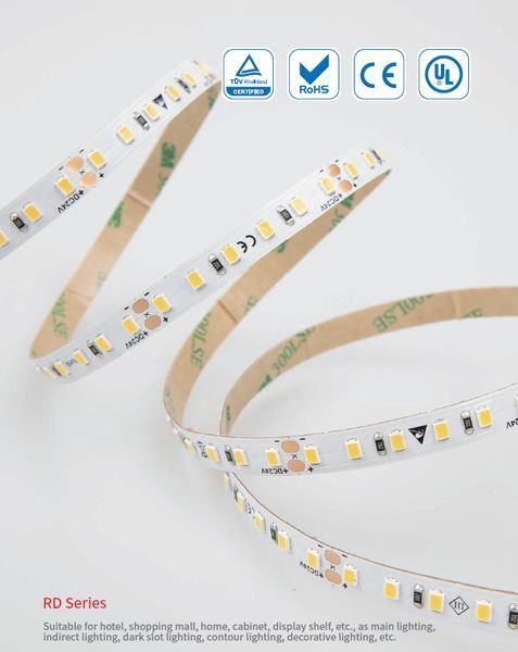 LED лента RISHANG 60-2835-12V-IP20 6W 505Lm 3000K 5м (RD0860TA-B-WW) RD0860TA-B-WW фото