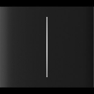 Центральна кнопка для двоклавішного вимикача Ajax CenterButton (2-gang) vertical Black 00000005141 фото