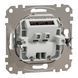 Розетка для виводу кабеля Білий Sedna Design SDD111903 фото 5