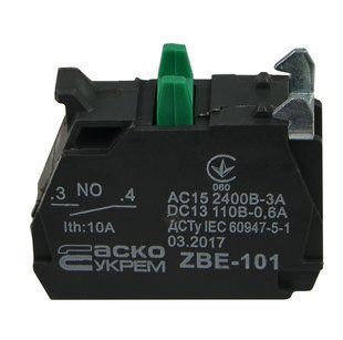Додатковий контакт для кнопок TB5 ZBE-101 N/О A0140010180 фото