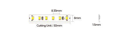 LED стрічка COLORS 120-2835-24V-IP20 9.6W 1040Lm 4000K 50м (DJ120-24V-8mm-NW_DP50) DJ120-24V-8mm-NW_DP50 фото