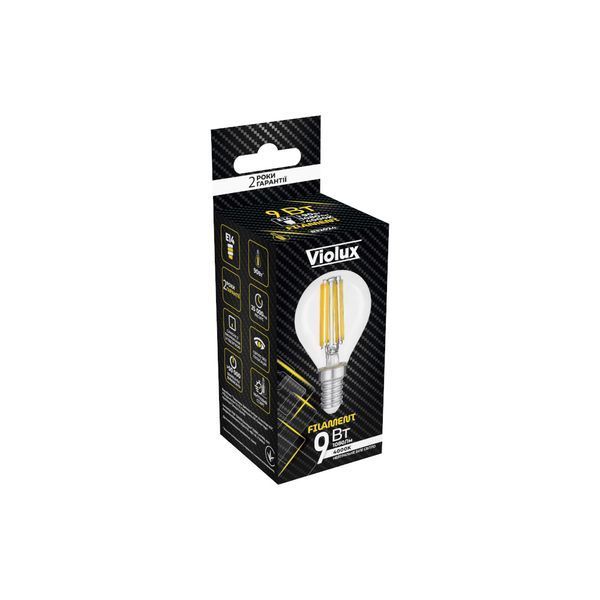 Лампа светодиодная FILAMENT G45 4W E27 4000K VIOLUX 832034 фото