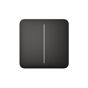 Кнопка для двоклавішного вимикача Ajax SoloButton (2-gang) Black 00000005110 фото