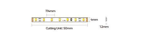 LED стрічка COLORS 140-2216-24V-IP20 6.6W 710Lm 4000K 5м (D6140-24V-4mm-NW) D6140-24V-4mm-NW фото