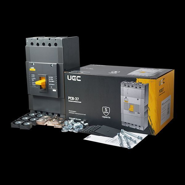 Автоматичний вимикач PCB37 3Р 400А 35кА UEC MCCB-PCB-37-3-0400 фото