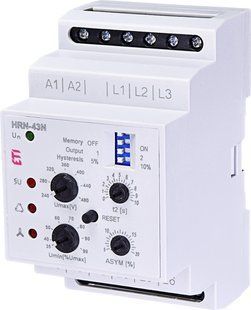 Реле контролю напруги HRN-43N 400V AC (3F, 2x16A_AC1) з нейтраллю 2471430 фото