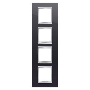 Рамка Chorusmart LUX 8 модуля вертикальна тонер чорний GEWISS GW16229TN фото
