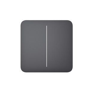 Кнопка для двоклавішного вимикача Ajax SoloButton (2-gang) Graphite 00000005112 фото